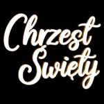 Neon LED o treści "Chrzest Święty" 3